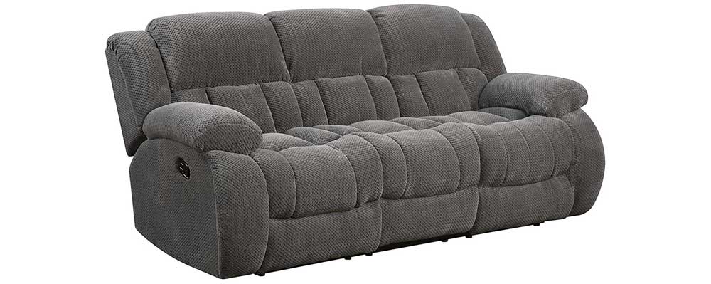 Coaster Home Furnishings Weissman Pillow Padded Motion Sofa for heavy person 
