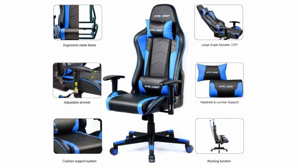 best comfort gaming chair with speakers and vibration 