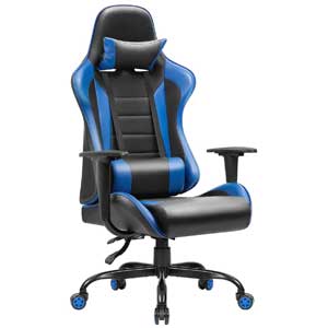 Jummico best PU Leather Racing Style Gaming Chair under $100