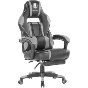 best Killeabee massage gaming chair with footrest