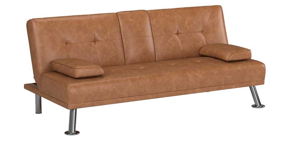 YAHEETECH Futon Sofa Bed Convertible Sofa Couch Sleeper under $300 