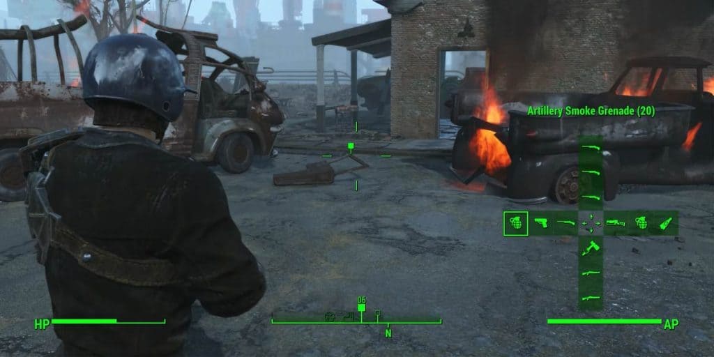 Equipping The Grenade in Fallout 4