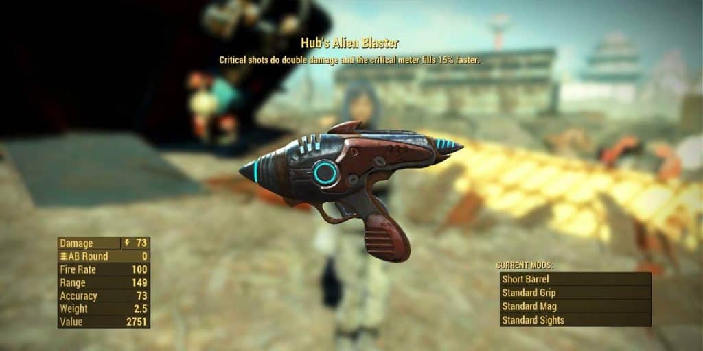 fallout 4 Hub Alien Blaster 