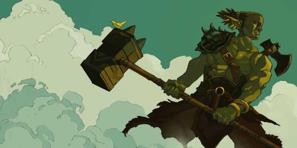 Features and Skills of DnD 5E Half Orc Barbarian 