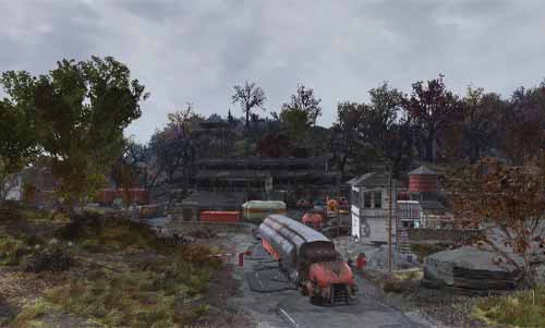 fallout 76 best places for camp morgantown trainyard 