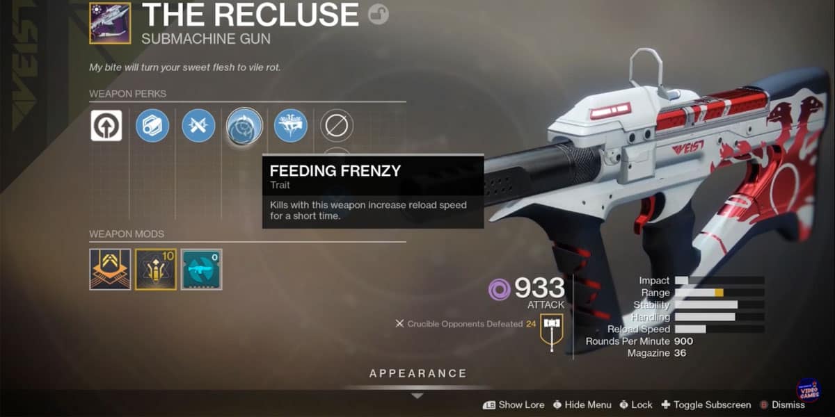 How To Get The Recluse in Destiny 2?