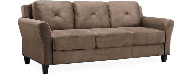 8 Best Sofa For Heavy Person 2023 The Arcade Man   Lifestyle Solutions Collection Grayson Micro Fabric Sofa 768x306 