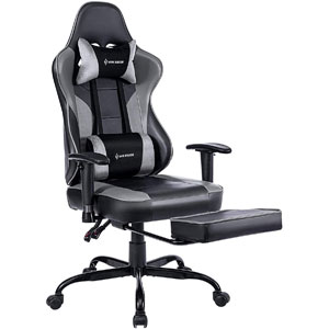 best gaming chair with footrest von racer