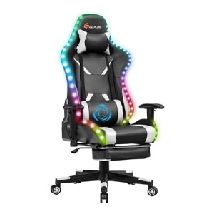 Goplus Massage Gaming Chair with RGB Light